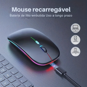 Mouse Gamer Sem Fio Ergonômico